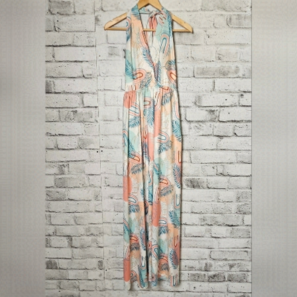 CBR Halter Romper / Maxi Dress
